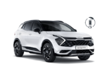 Bild Kia Sportage in weiß mit Ladesymbol