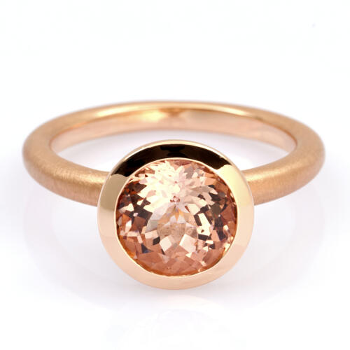 1638022 Ring 750 Rotgold mit Morganit