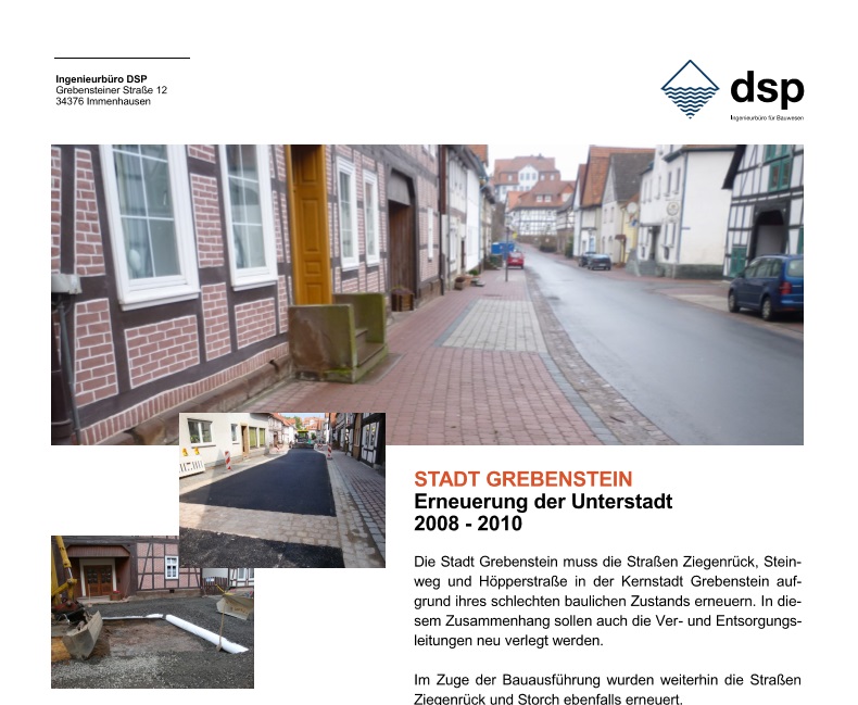 Leistung DSP Ingenieurbüro für Bauwesen