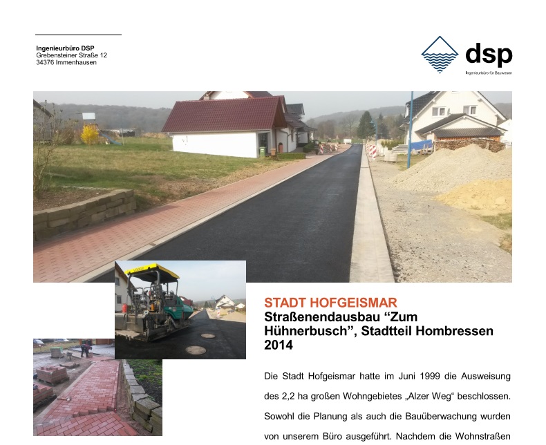 Leistung DSP Ingenieurbüro für Bauwesen