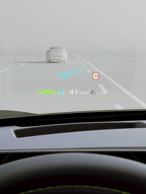 Kia EV6 augmentes Reality Head-Up- Dispaly