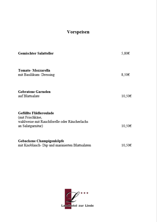 Feste feiern Vorspeisen