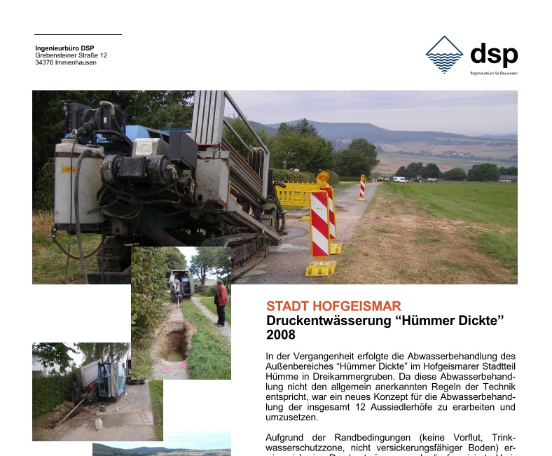 Leistung DSP Ingenieurbüro für Bauwesen