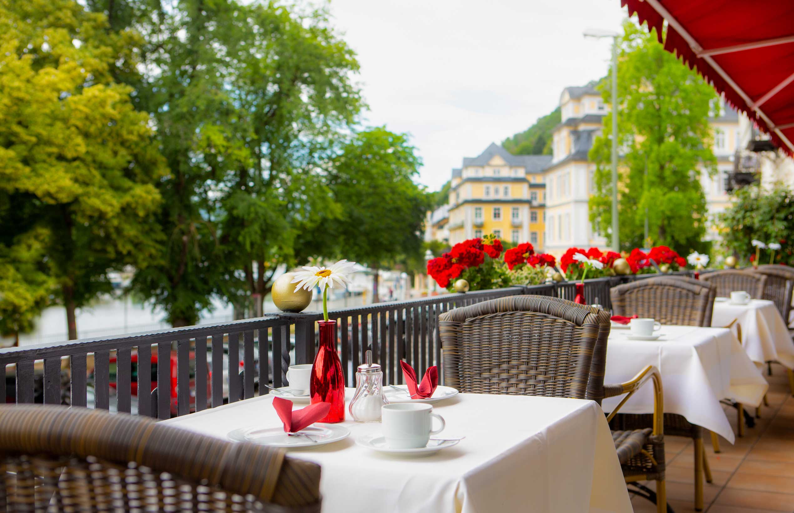Terasse Hotel Bad Emser Hof an der Lahn