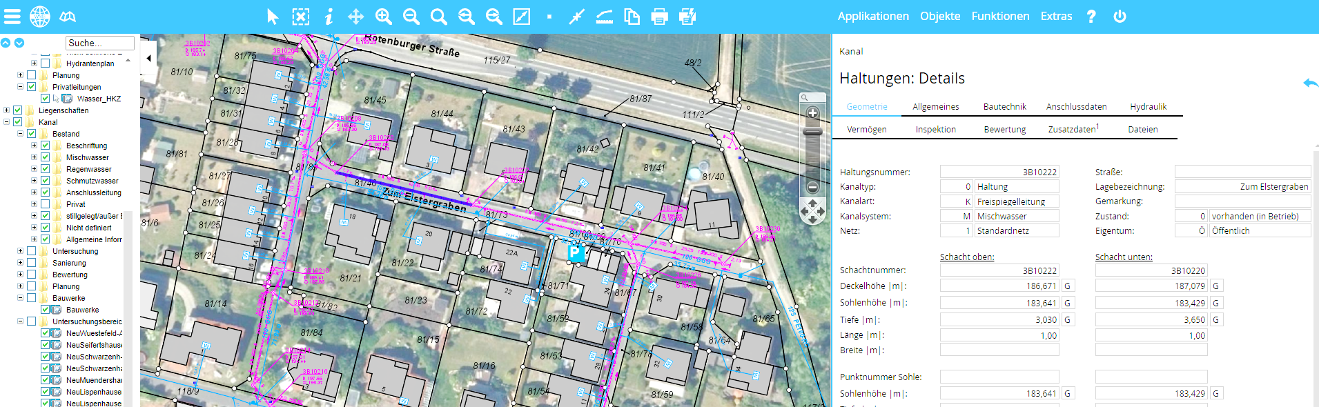 Leistung GIS DSP Ingenieurbüro für Bauwesen
