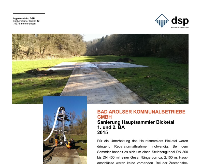 Leistung DSP Ingenieurbüro für Bauwesen