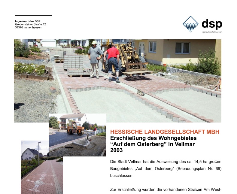 Leistung DSP Ingenieurbüro für Bauwesen