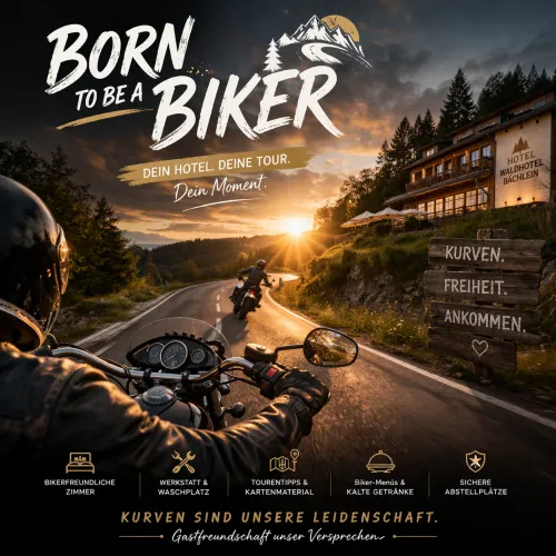 Arrangement Born to be a Biker im Waldhotel Bächlein